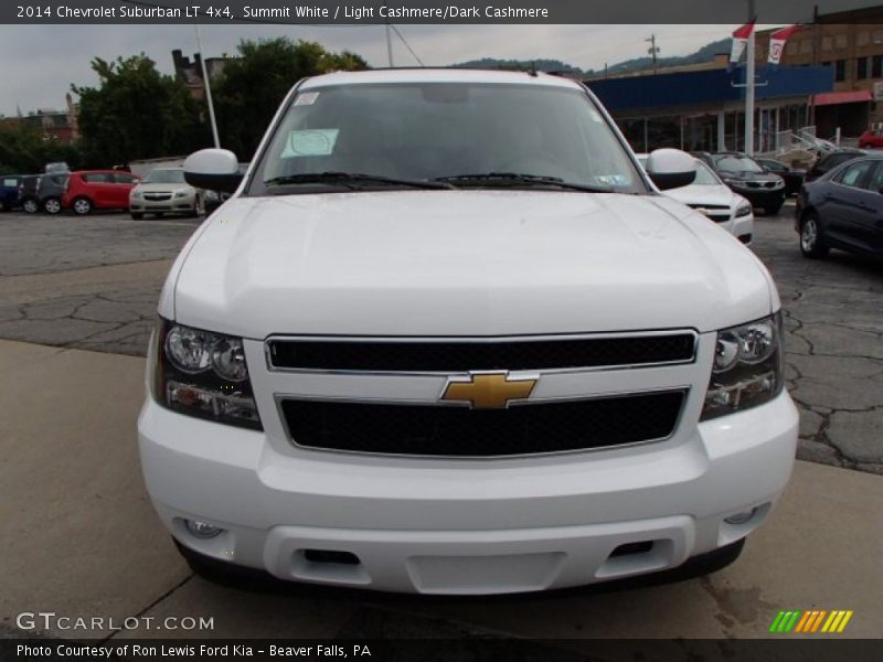 Summit White / Light Cashmere/Dark Cashmere 2014 Chevrolet Suburban LT 4x4