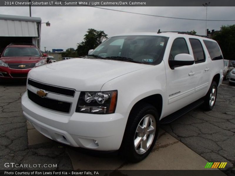 Summit White / Light Cashmere/Dark Cashmere 2014 Chevrolet Suburban LT 4x4