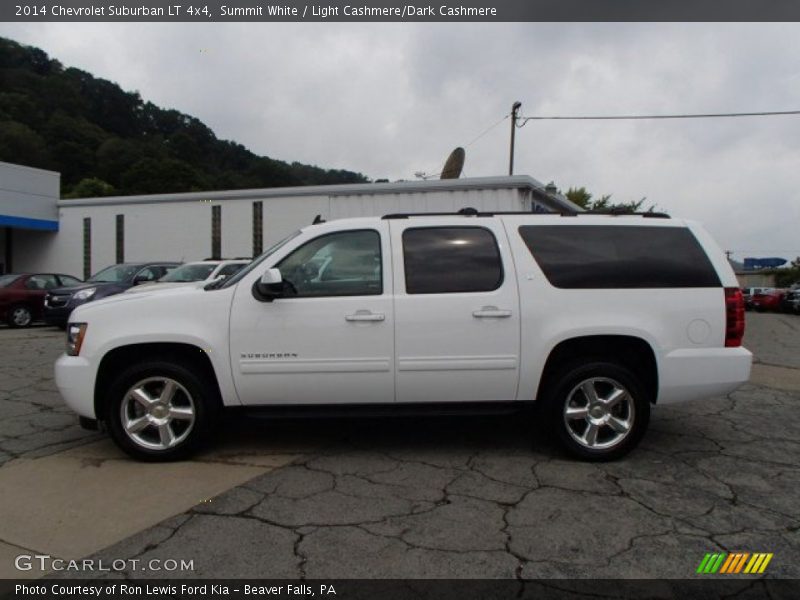 Summit White / Light Cashmere/Dark Cashmere 2014 Chevrolet Suburban LT 4x4