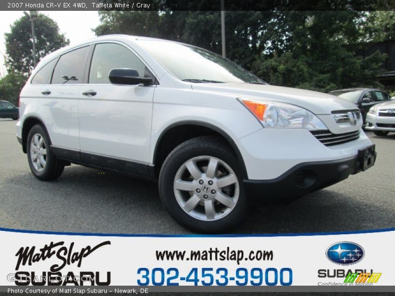 Taffeta White / Gray 2007 Honda CR-V EX 4WD