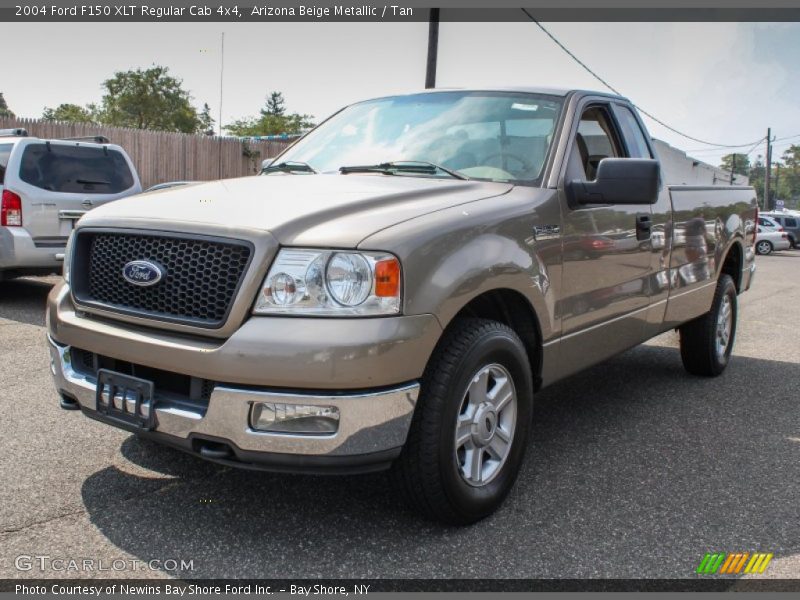 Arizona Beige Metallic / Tan 2004 Ford F150 XLT Regular Cab 4x4