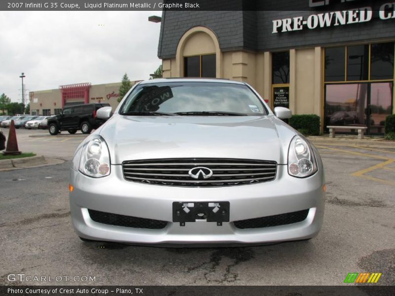 Liquid Platinum Metallic / Graphite Black 2007 Infiniti G 35 Coupe