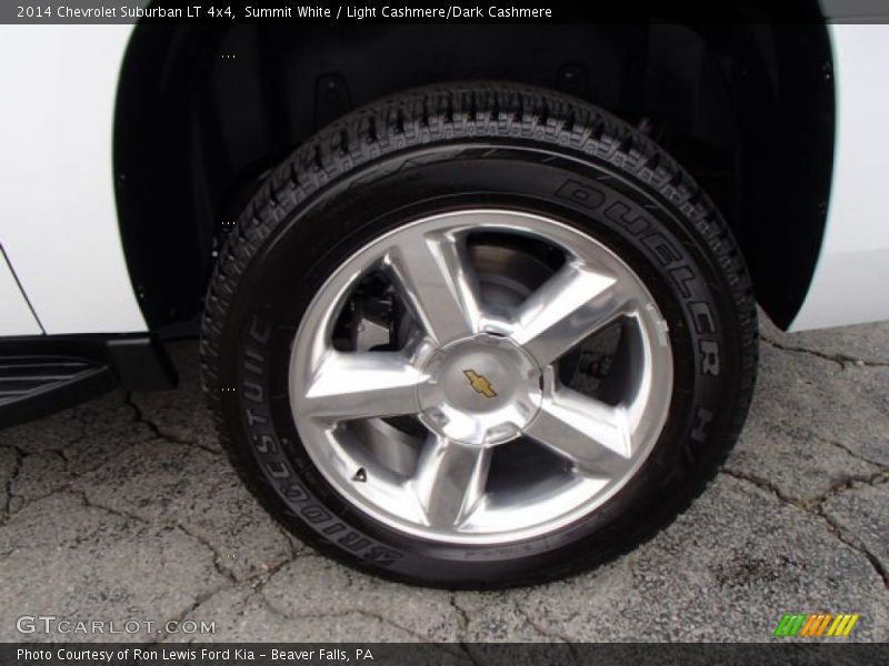 Summit White / Light Cashmere/Dark Cashmere 2014 Chevrolet Suburban LT 4x4