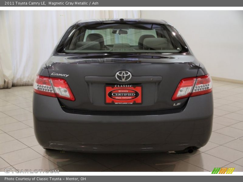Magnetic Gray Metallic / Ash 2011 Toyota Camry LE
