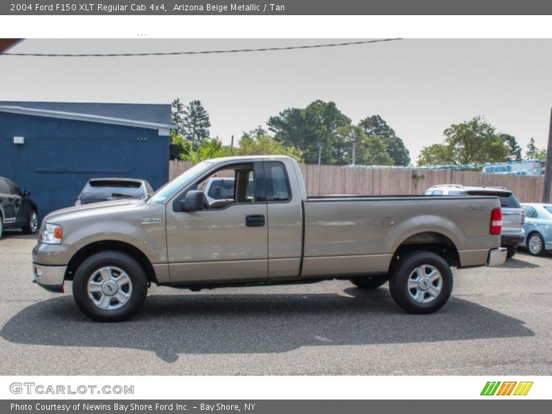 Arizona Beige Metallic / Tan 2004 Ford F150 XLT Regular Cab 4x4