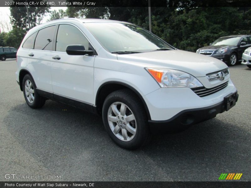 Taffeta White / Gray 2007 Honda CR-V EX 4WD