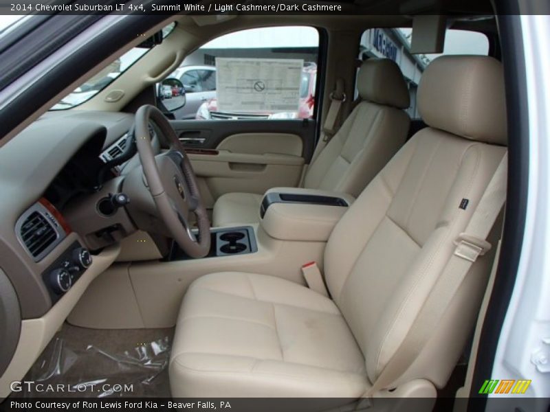 Summit White / Light Cashmere/Dark Cashmere 2014 Chevrolet Suburban LT 4x4