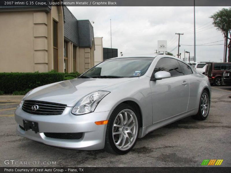 Liquid Platinum Metallic / Graphite Black 2007 Infiniti G 35 Coupe