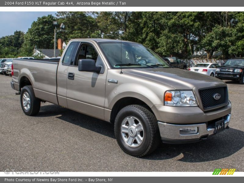 Arizona Beige Metallic / Tan 2004 Ford F150 XLT Regular Cab 4x4