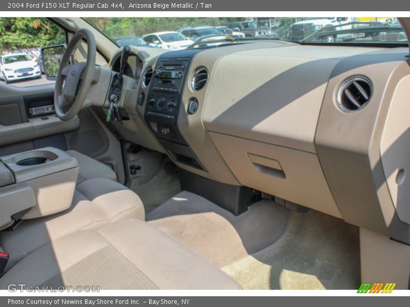 Arizona Beige Metallic / Tan 2004 Ford F150 XLT Regular Cab 4x4