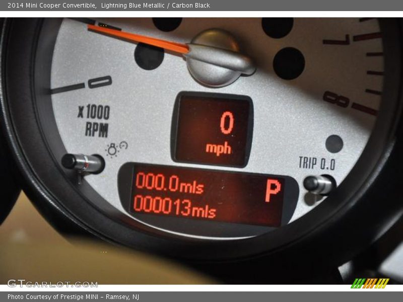 Lightning Blue Metallic / Carbon Black 2014 Mini Cooper Convertible