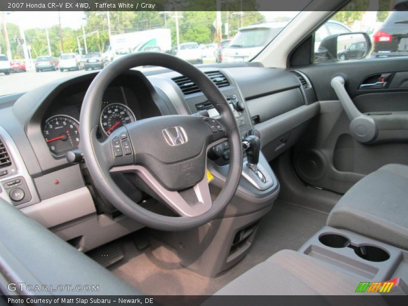 Taffeta White / Gray 2007 Honda CR-V EX 4WD