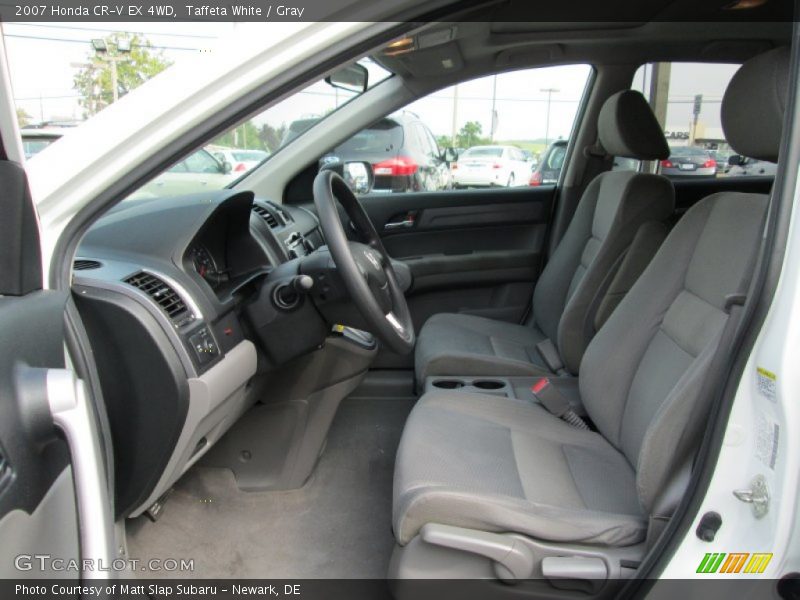 Taffeta White / Gray 2007 Honda CR-V EX 4WD