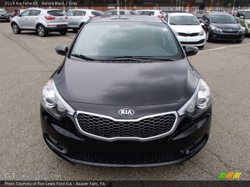 Aurora Black / Gray 2014 Kia Forte EX