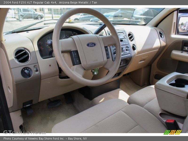 Arizona Beige Metallic / Tan 2004 Ford F150 XLT Regular Cab 4x4