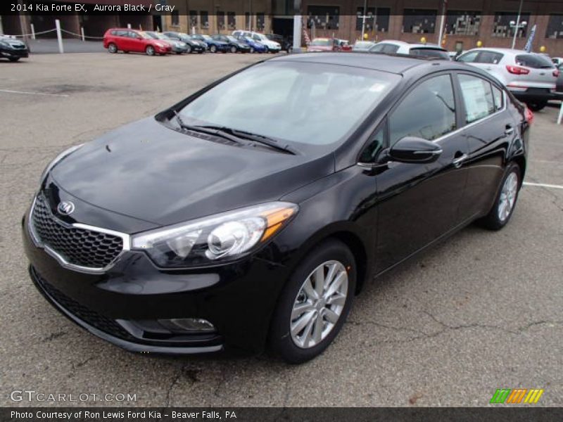 Aurora Black / Gray 2014 Kia Forte EX