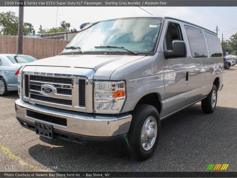 Sterling Grey Metallic / Medium Flint 2009 Ford E Series Van E350 Super Duty XLT Passenger