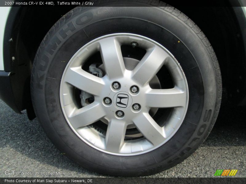 Taffeta White / Gray 2007 Honda CR-V EX 4WD