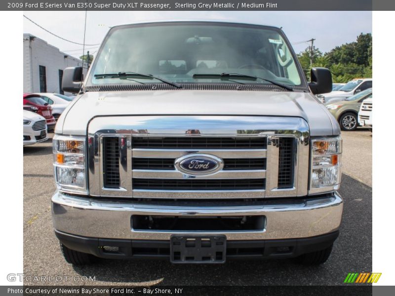 Sterling Grey Metallic / Medium Flint 2009 Ford E Series Van E350 Super Duty XLT Passenger