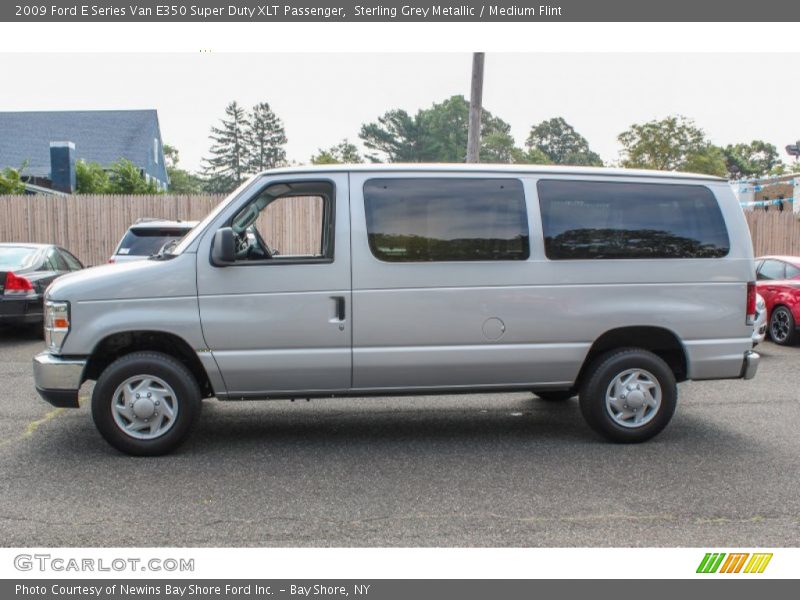 Sterling Grey Metallic / Medium Flint 2009 Ford E Series Van E350 Super Duty XLT Passenger