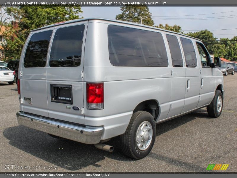 Sterling Grey Metallic / Medium Flint 2009 Ford E Series Van E350 Super Duty XLT Passenger