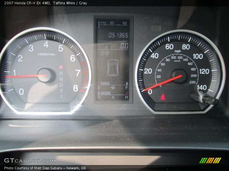Taffeta White / Gray 2007 Honda CR-V EX 4WD