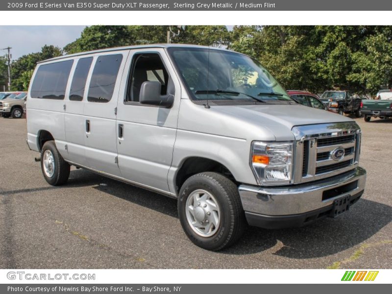 Sterling Grey Metallic / Medium Flint 2009 Ford E Series Van E350 Super Duty XLT Passenger