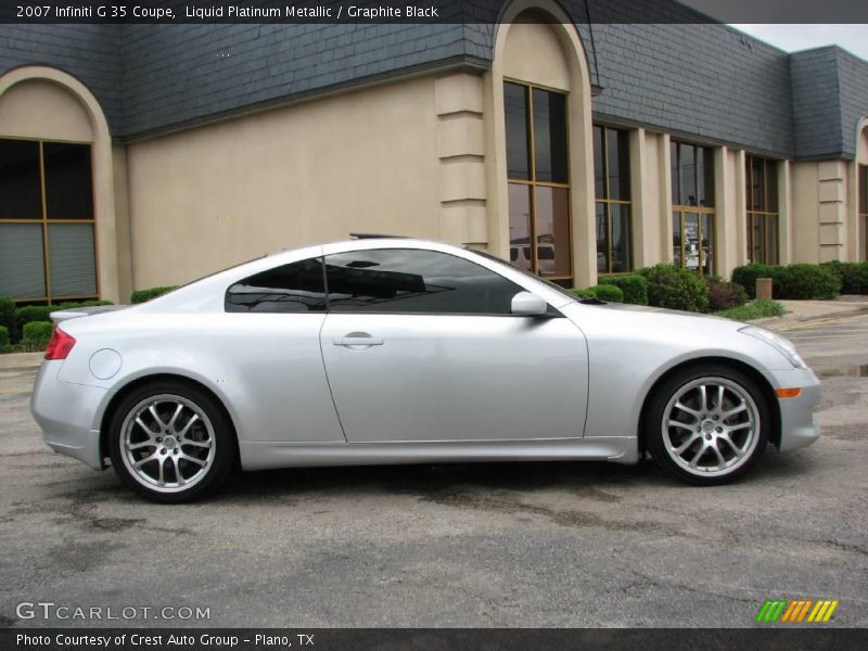 Liquid Platinum Metallic / Graphite Black 2007 Infiniti G 35 Coupe
