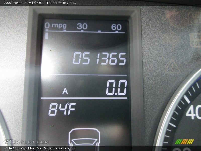 Taffeta White / Gray 2007 Honda CR-V EX 4WD