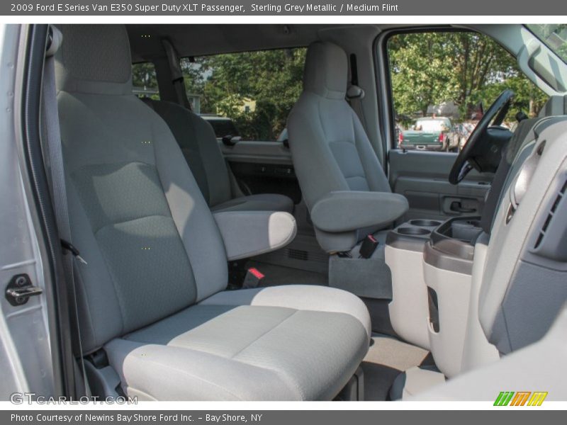 Sterling Grey Metallic / Medium Flint 2009 Ford E Series Van E350 Super Duty XLT Passenger