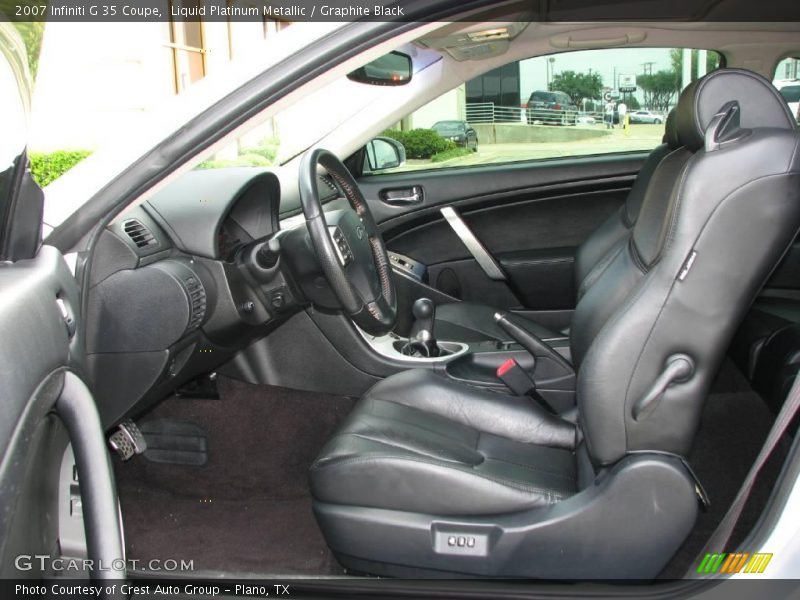 Liquid Platinum Metallic / Graphite Black 2007 Infiniti G 35 Coupe