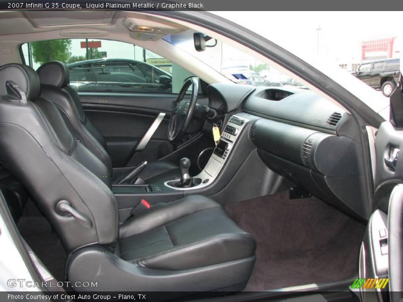 Liquid Platinum Metallic / Graphite Black 2007 Infiniti G 35 Coupe