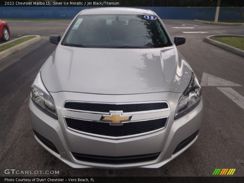 Silver Ice Metallic / Jet Black/Titanium 2013 Chevrolet Malibu LS
