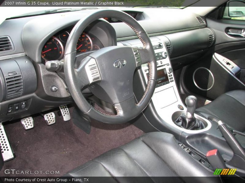 Liquid Platinum Metallic / Graphite Black 2007 Infiniti G 35 Coupe