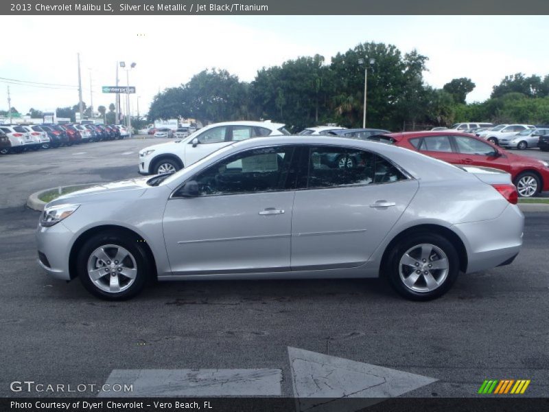 Silver Ice Metallic / Jet Black/Titanium 2013 Chevrolet Malibu LS