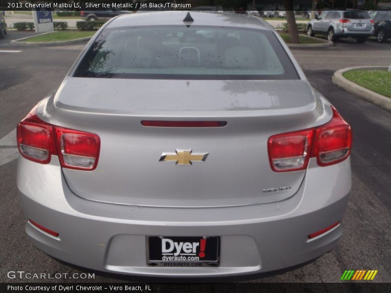 Silver Ice Metallic / Jet Black/Titanium 2013 Chevrolet Malibu LS