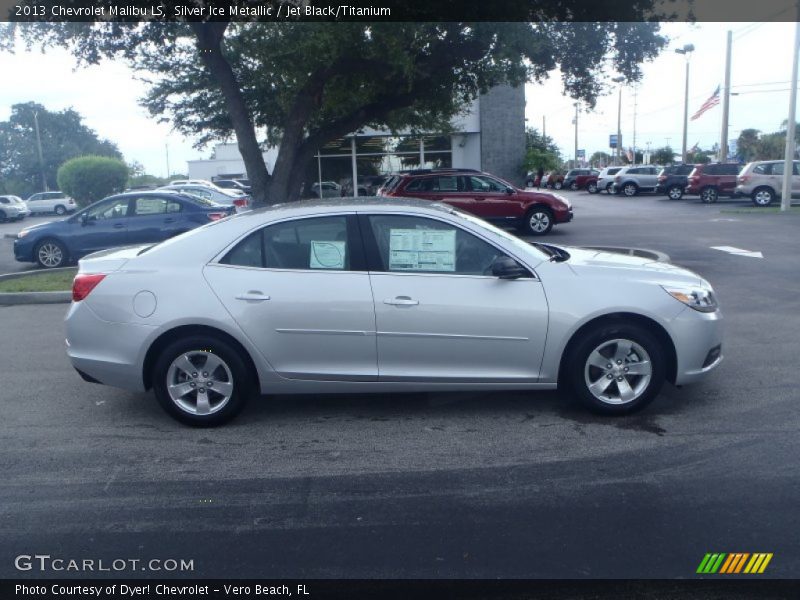 Silver Ice Metallic / Jet Black/Titanium 2013 Chevrolet Malibu LS