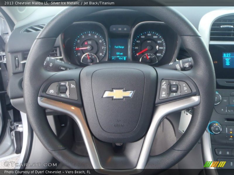 Silver Ice Metallic / Jet Black/Titanium 2013 Chevrolet Malibu LS