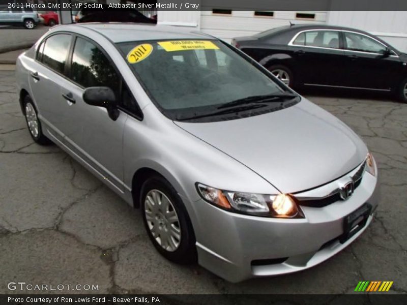 Alabaster Silver Metallic / Gray 2011 Honda Civic DX-VP Sedan