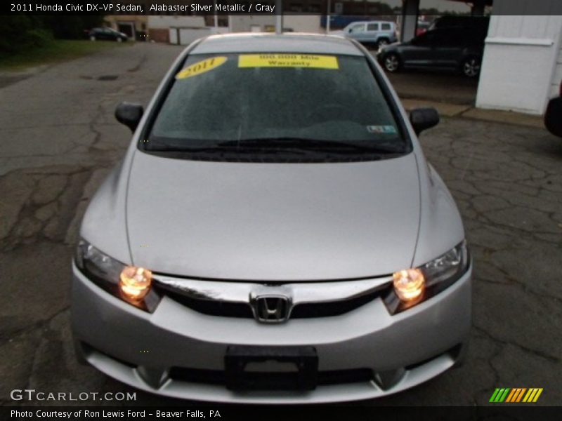 Alabaster Silver Metallic / Gray 2011 Honda Civic DX-VP Sedan