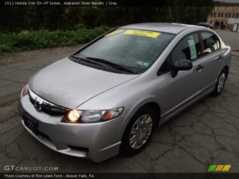 Alabaster Silver Metallic / Gray 2011 Honda Civic DX-VP Sedan