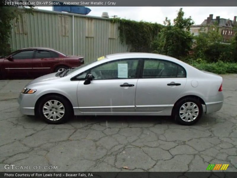 Alabaster Silver Metallic / Gray 2011 Honda Civic DX-VP Sedan