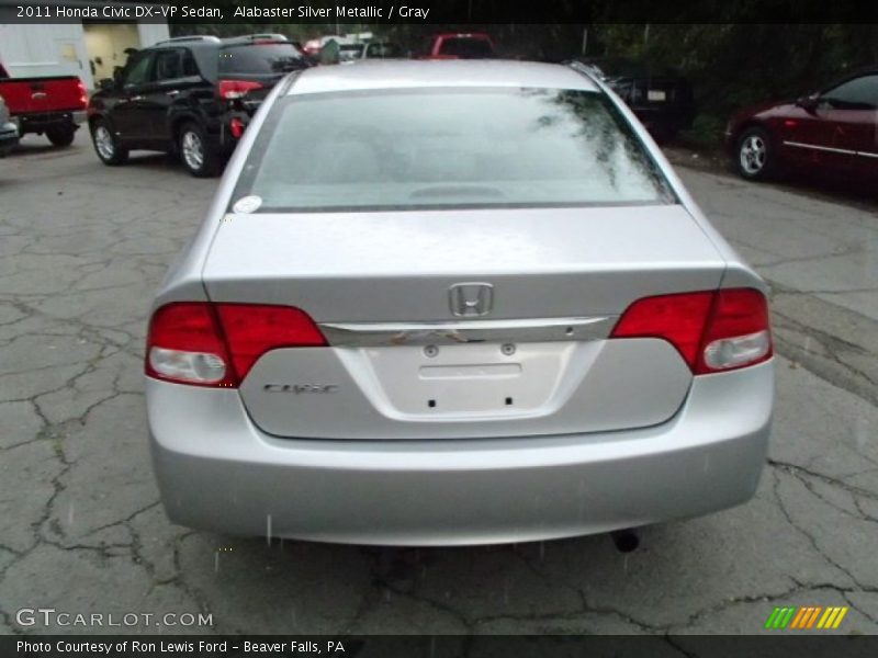 Alabaster Silver Metallic / Gray 2011 Honda Civic DX-VP Sedan