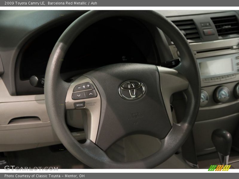 Barcelona Red Metallic / Ash 2009 Toyota Camry LE