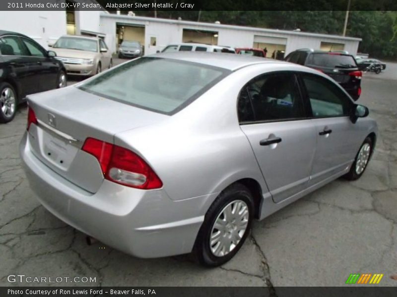 Alabaster Silver Metallic / Gray 2011 Honda Civic DX-VP Sedan