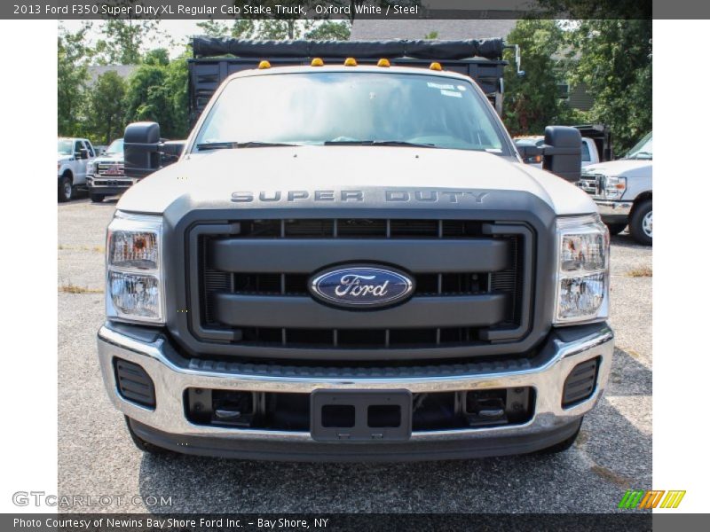 Oxford White / Steel 2013 Ford F350 Super Duty XL Regular Cab Stake Truck