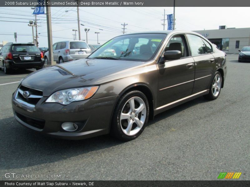 Deep Bronze Metallic / Warm Ivory 2008 Subaru Legacy 2.5i Limited Sedan