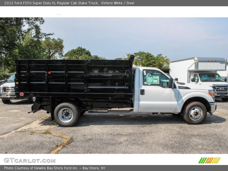 Oxford White / Steel 2013 Ford F350 Super Duty XL Regular Cab Stake Truck