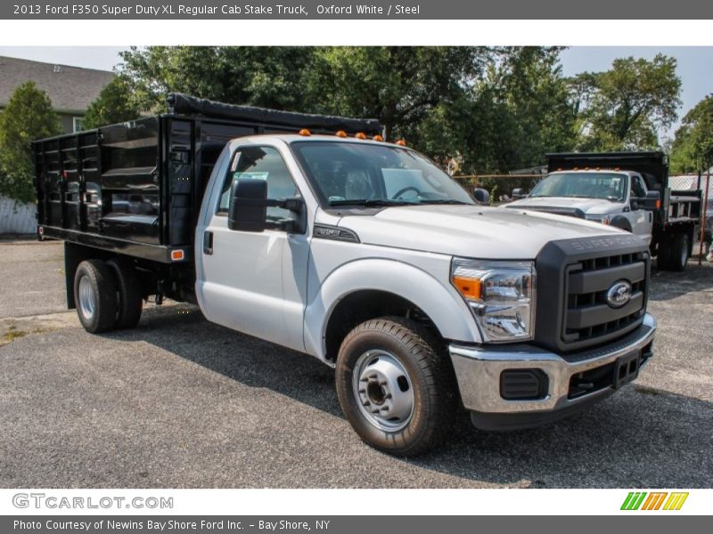 Oxford White / Steel 2013 Ford F350 Super Duty XL Regular Cab Stake Truck