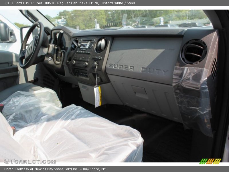 Oxford White / Steel 2013 Ford F350 Super Duty XL Regular Cab Stake Truck